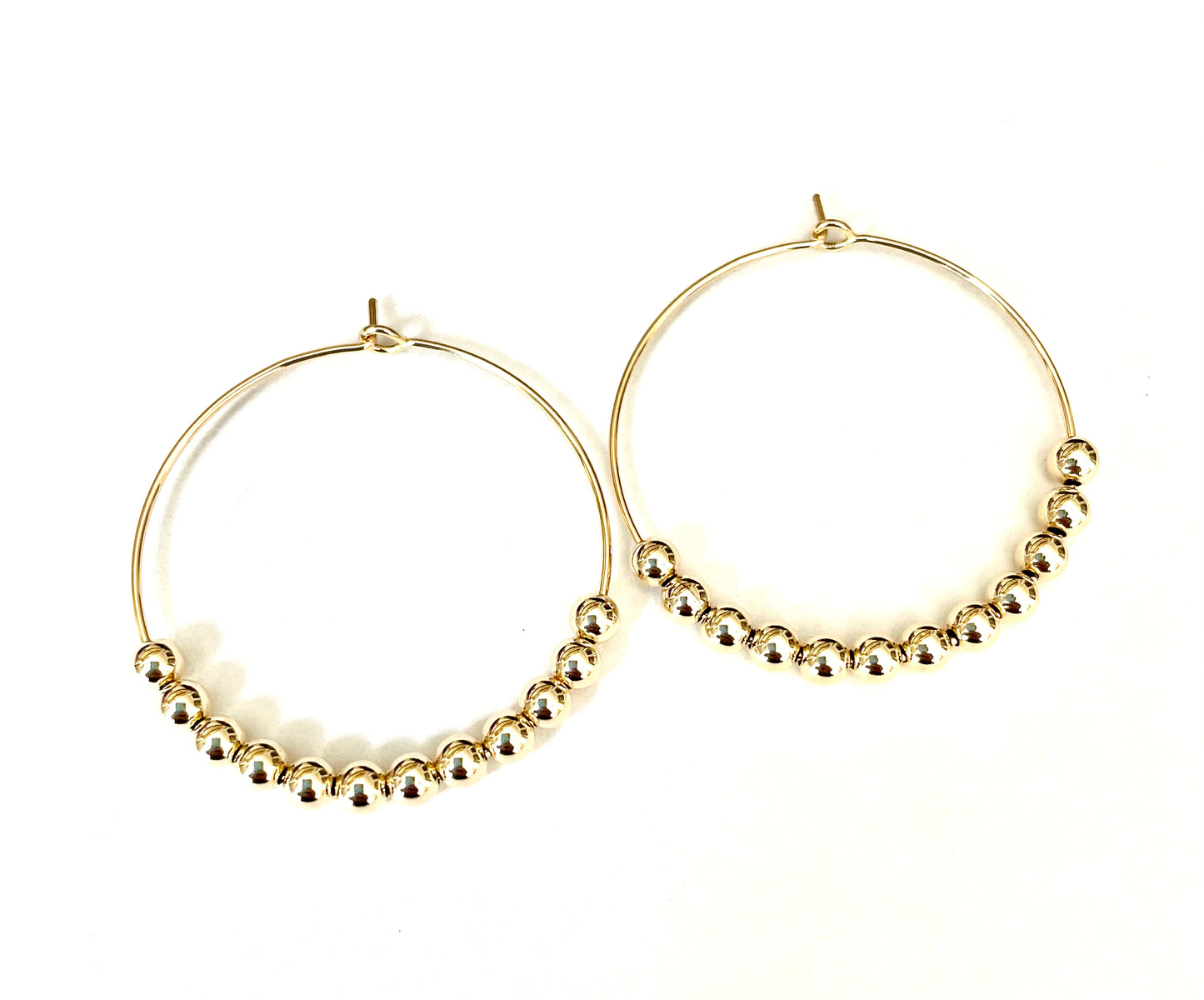 Gold Ball Hoops