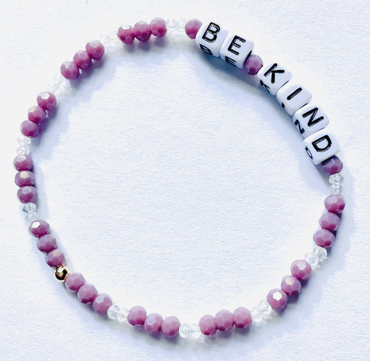 Motivational Words Bracelet BE KIND